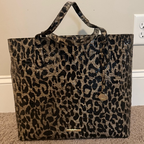NWT Brahmin Snow Leopard Melbourne Misha - Picture 2 of 12